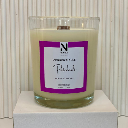 Bougie végéale parfumée au Patchouli