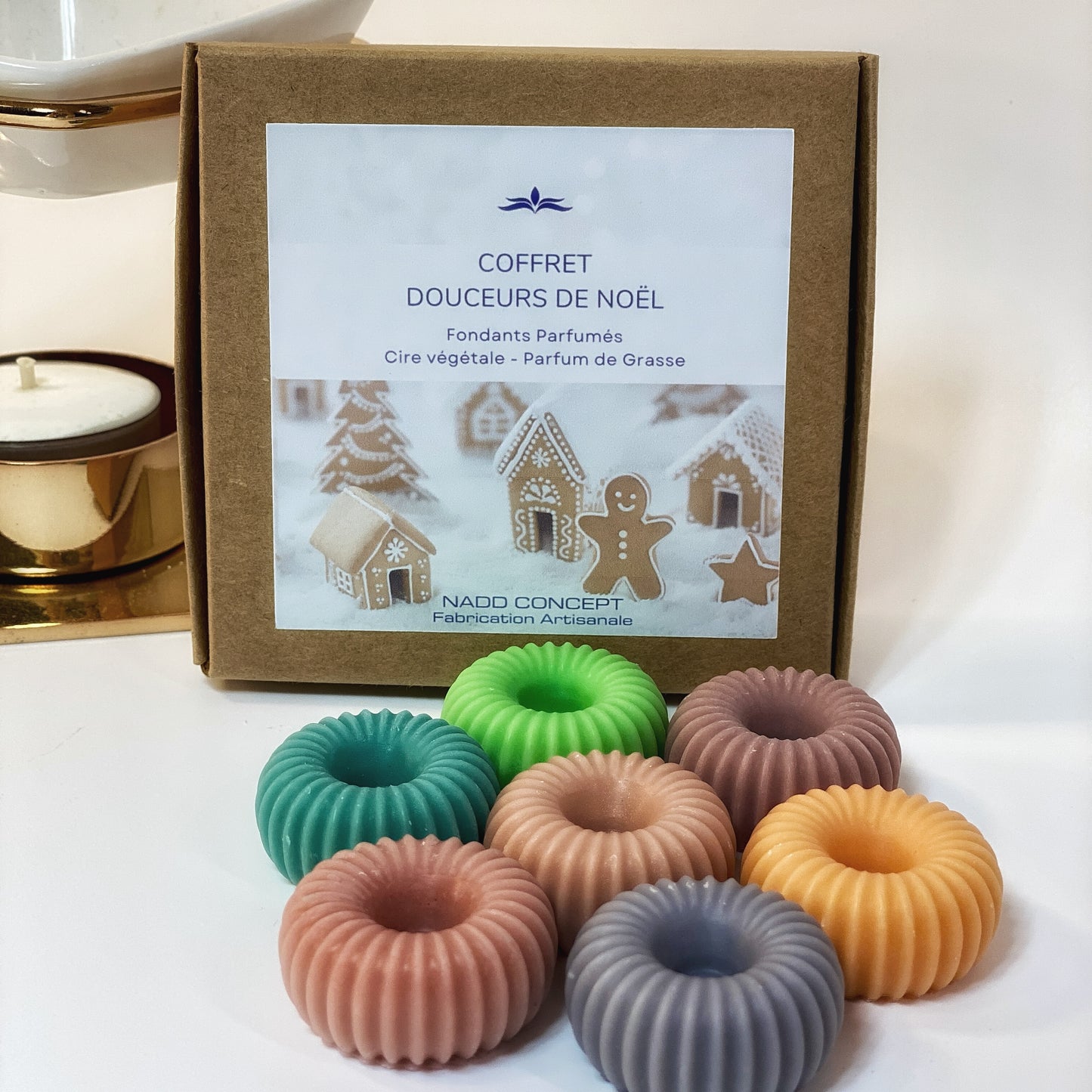 Coffret de 7 fondants aux parfums de noël