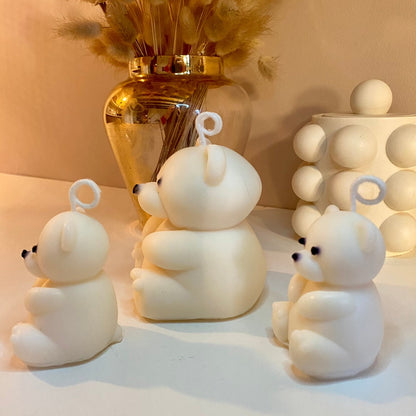 Plaisir d'offrir nos oursons de noel, bougies parfumées