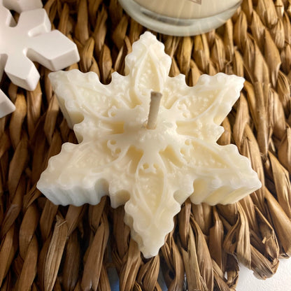 Bougie Flocon de neige parfumée cachemire et soie