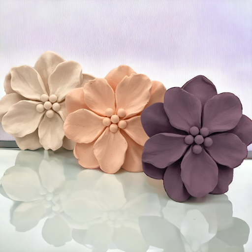 Diffuseur de voiture  Fleur en jesmonite