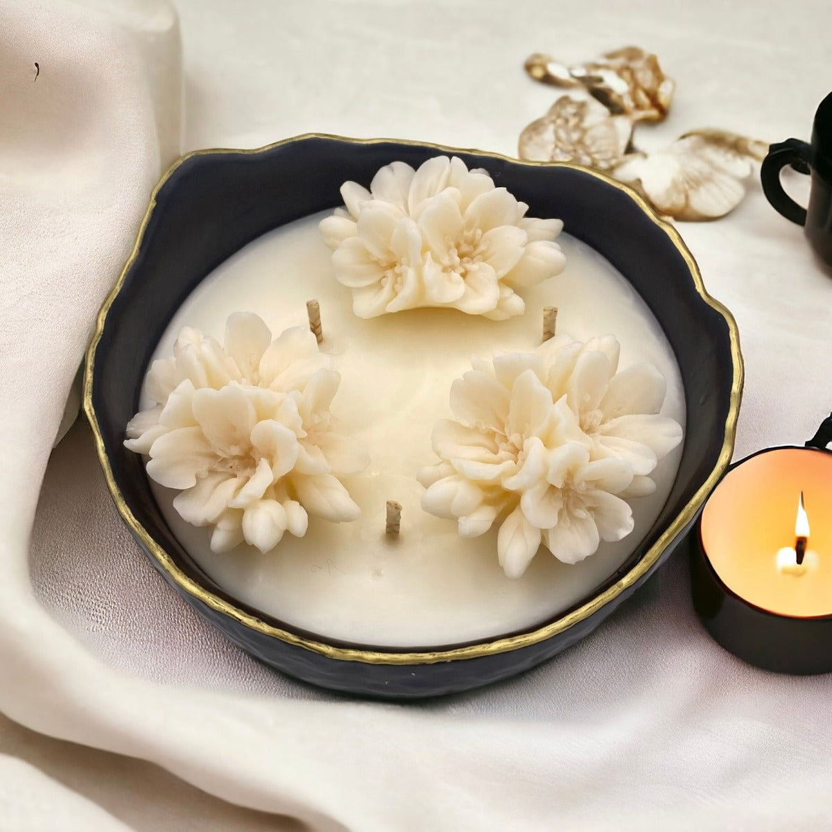 Bougie parfumée au parfum de grasse